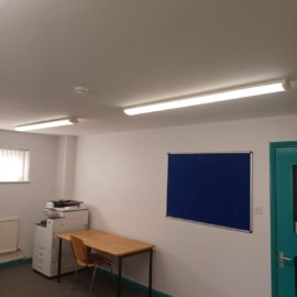 Albion Street Group Practice – staff room: ceiling & wall decoration
